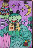 中秋节儿童画：中秋最佳赏月地