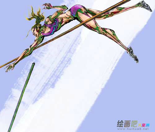 体育运动简笔画：跳高的世界纪录