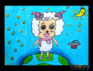 动漫人物简笔画：美羊羊