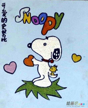 动漫人物简笔画：史努比