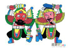 庆元旦儿童画：西方元旦