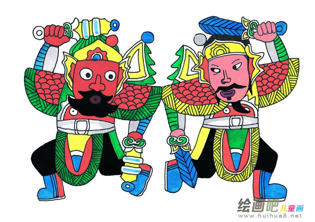庆元旦儿童画