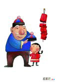 庆元旦儿童画：元旦小史