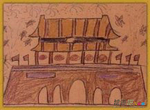 天安门简笔画：天安门的建筑特点（一）