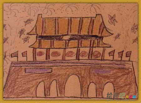 天安门简笔画：天安门的建筑特点（一）
