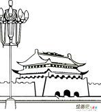 天安门简笔画：天安门的建筑特色（二）