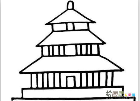 天安门简笔画：天安门周边环境之故宫