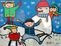 春节儿童画：春节习俗