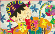 春节儿童画：春节食俗