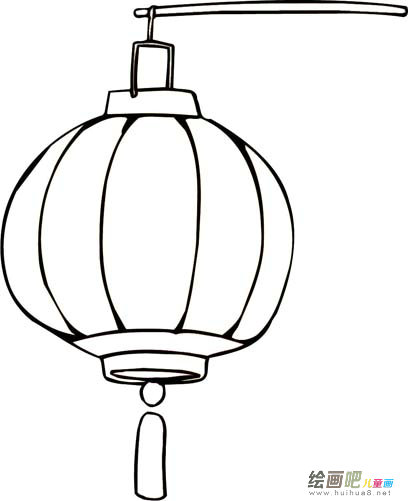灯笼简笔画：泉州式灯笼