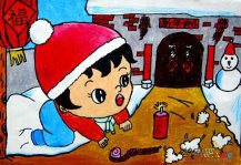 春节儿童画：春节诗歌