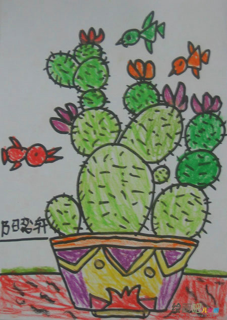 蜡笔画