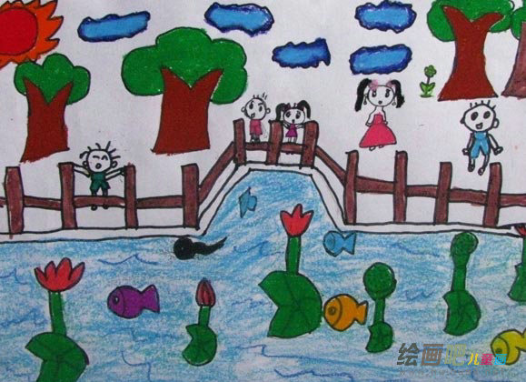 蜡笔画