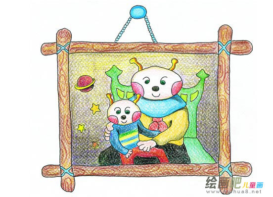 蜡笔画