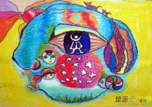 蜡笔画：幼儿蜡笔画特殊技法
