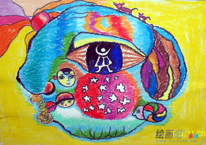 蜡笔画