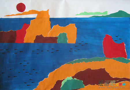 蜡笔画
