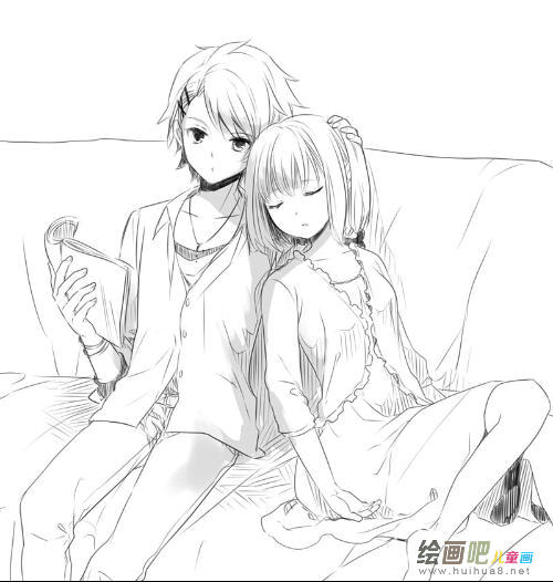 动漫铅笔画