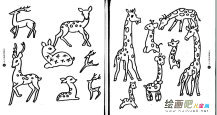 长颈鹿简笔画：儿童绘画经历历程