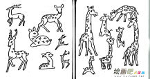 长颈鹿简笔画：简笔画简化技巧
