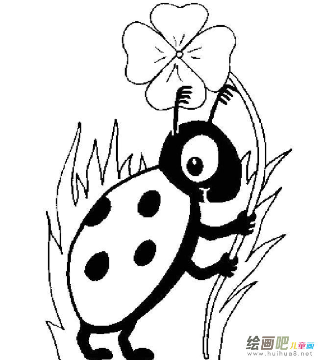 七星瓢虫简笔画