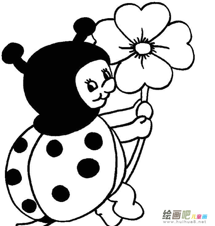 七星瓢虫简笔画