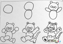 老虎简笔画：符号式绘画