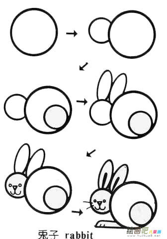 兔子简笔画