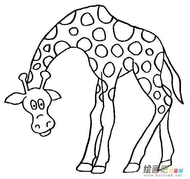 长颈鹿简笔画