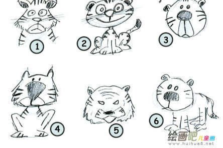 老虎简笔画