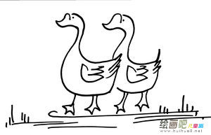 小鸭子简笔画