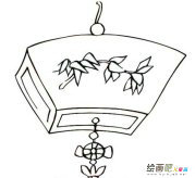 灯笼简笔画：纸灯笼的做法