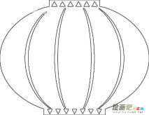 灯笼简笔画：水晶灯笼的比喻