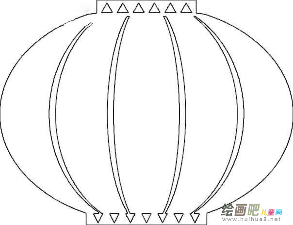 灯笼简笔画：水晶灯笼的比喻
