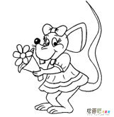 小老鼠简笔画：米老鼠