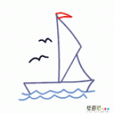 帆船简笔画：帆船运动
