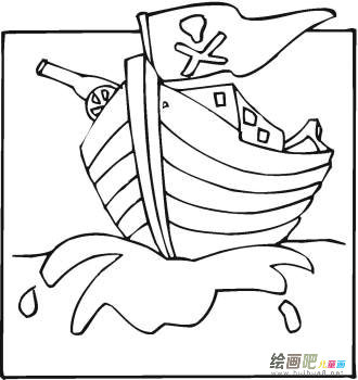 帆船简笔画