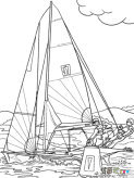 帆船简笔画：黑奴贩运