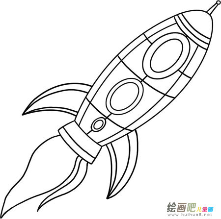 宇宙飞船简笔画