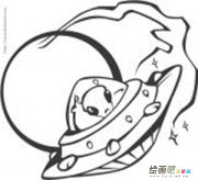 宇宙飞船简笔画：“水星