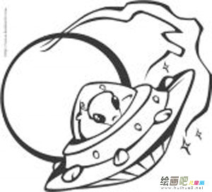 宇宙飞船简笔画