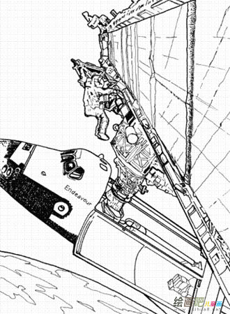宇宙飞船简笔画
