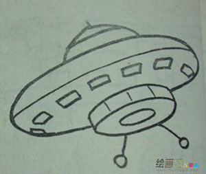 宇宙飞船简笔画