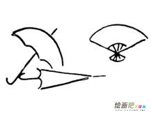 雨伞简笔画：雨伞暗语