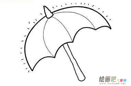 雨伞简笔画