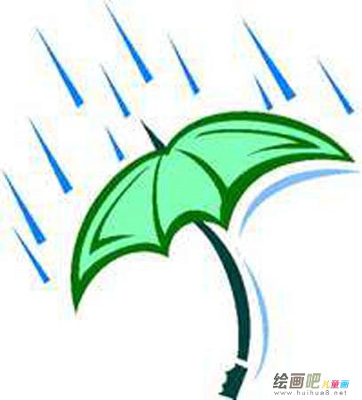 雨伞简笔画