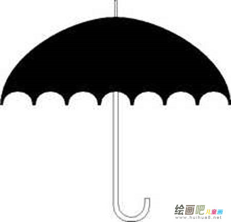 雨伞简笔画