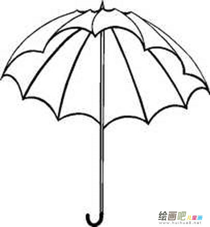 雨伞简笔画
