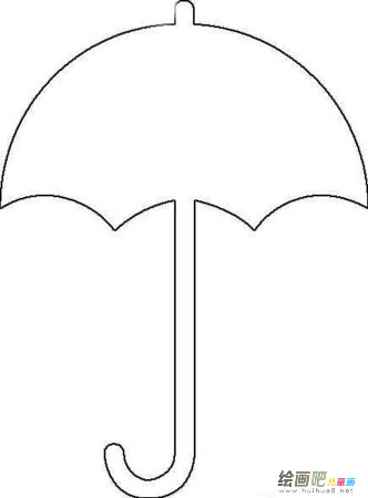 雨伞简笔画