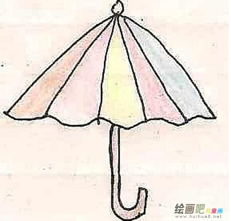 雨伞简笔画